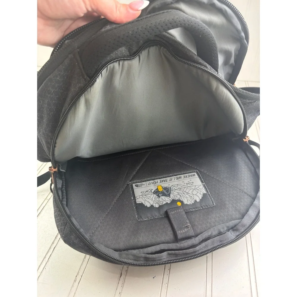 The North Face Recon Grey Laptop Luxe Backpack Unisex